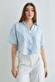 Double Pocket Oversize Crop Shirt - 2