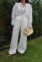 Natural Premium Embroidered Shirt Ecru - 3
