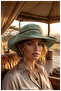 Unisex Wide Brim Mesh Foldable Safari Sun Hat Adjustable Drawstring Camping and Fishing Hat - 7