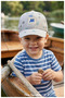 100% Cotton , Animal B Printed Hat for Boys (Size: 47-50 cm) (1-4 Years)