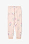 Girls' Meowdy Cat Patterned Cotton 2-Piece Long Sleeve Pajamas Set - 4