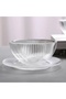 6 Glass Fruit Bowls and 6 Glass Cake Plates - 4