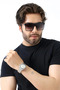 نظارات شمسية للرجال UV400 Yekpare باللون الأسود غير اللامع 23060 C2 M - 5