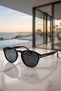 Women's Uv400 Black Oval Sunglasses with Gold Detail Wp25-14 C2 - 5