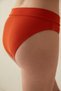 Silvia Orange Bikini Bottom - Side Metal Detail - 2