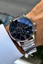 Men's Wristwatch 3 Atm Waterproof Silver Color Steel Band Elg713 - 4