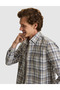 Brown Plaid Regular Fit Long Sleeve Shirt 50316754-Vr029 - 2