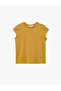 Cotton Regular Fit Cap Sleeve Crew Neck Basic T-Shirt - 5
