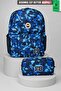 Licensed Camouflage Large Size High School School Bag and Pencil Case