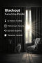 Beige Thick-Textured Sun Visor Curtain with Darkening Effect High Privacy Sun Blocking (Width X Length) - 6
