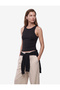Cotton Crew Neck Ribbed Undershirt Blouse - 2