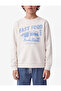 Cotton Long Sleeve Crew Neck Printed Hooded Sweatshirt - 2