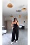 Black Modal Rope Strap Shalwar Set - 3