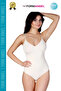 Women's Beige Firming Bodysuit Corset - 5