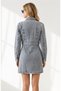 Women's Blue Waist Detailed Mini Denim Dress Elb-19002677 - 5
