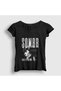 Women's Black Back to Friends Poster Sombr T-Shirt 590922Tt