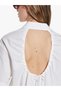 100% Cotton Short Sleeve Poplin Shirt Women White Shirt - 325P52Ehlq094 - 3