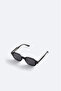 نظارات شمسية بإطار مربع أسود B008801 - 2