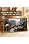 Signtouch French Village Life Canvas Wall Art 60x120 cm With Outer Frame for Home Decor - 5