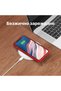 iPhone 11 Pro Max Silicone Case, with microfiber, thin, protective, raised edges, red - 6