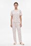 Women's Colorful Printed Pajama Set