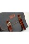 Design 01 Canvas - Leather Black Messenger Bag - 3