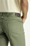 Regular Fit Standard Cut Lycra Canvas / Chino Trousers - 5