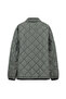 Windproof Quilted Sports Coat with Stand Collar and Zippered Pockets - 2