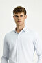Long Sleeve Slim Fit Slim Fit Striped Cotton Easy-Iron Button Collar Shirt - 4
