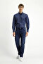 Regular Fit Standard Cut Lycra Denim Trousers