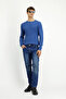 Crew Neck Regular Fit Patterned Wool Knitwear Sweater - 3