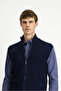 Patterned Zippered Wool Knit Vest - 4