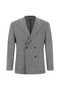 6 Drop Regular Fit Standard Cut Patterned Wool Double-Breasted Jacket