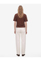 Cotton Short Sleeve Crew Neck Drawstring T-Shirt - 3