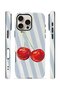 iPhone 16 Pro Vorian Double Layer Case Cherry Blue Stripe - 2