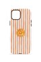 iPhone 14 Plus Vorian Double Layer Case Orange Slice Stripe - 4
