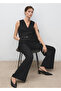 Striped Jumpsuit with Belt - 8