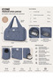 Women's Sports and Yoga Bag – Multi-Pocket, Shoe Compartment, Rubber Detail, Front Zipper Pocket - 4