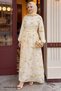 Ribbed Waist Detail Oil Green Chiffon Dress - 5