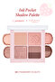 Matte and Shimmer Shades 4-Piece Eyeshadow Palette Peripera Ink Pocket Shadow Palette (08 Strawberry in Mute)