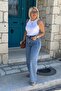Blue Stone Wide Leg Jeans - 4