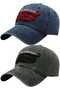 Unisex Vintage Hawaiian Embroidered Adjustable Baseball Cap Hat Set of 2