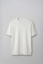 Men's Slim Fit Crew Neck Knitwear T-Shirt Ecru