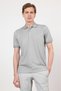 Purple Polo Collar Short Sleeve Pocketless Comfort Fit Cotton T-Shirt 1011260153