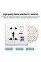 Universal Wall Socket with 2 USB Ports Dual Charging Ports Multi Standard Electrical Power Outlet - 6