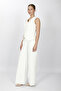 V-Neck Decorated Buttoned Vest Suit 1530522-White - 1530522 - 3