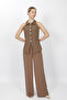 Shirt Collar Model Vest Set 1535522-Brown - 1535522 - 6
