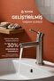 Luxury Chrome Basin Faucet Single Handle High Body 30% Water Saving Modern Bathroom Faucet with Aerator