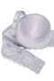 Women's Gray Lace Detailed Underwire Bra with Ribbon Detail - 3