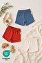 Space 3-Piece 100% Cotton Elastic Baby Shorts Set - 4